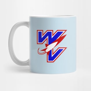 Vintage West Virginia Rockets AFA Football 1981 Mug